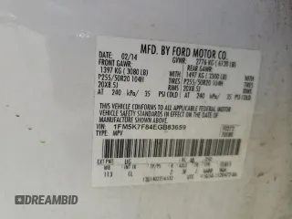 2014 Ford Explorer Limited z VIN 1FM5K7F84EGB83659, wystawiony jako Copart lot #50407095 z przebiegiem 160 317 mil mil oraz Szkoda całkowita • Salvage title. Historia ofert i sprzedaży dostępna na DreamBid. Obrazek 15.