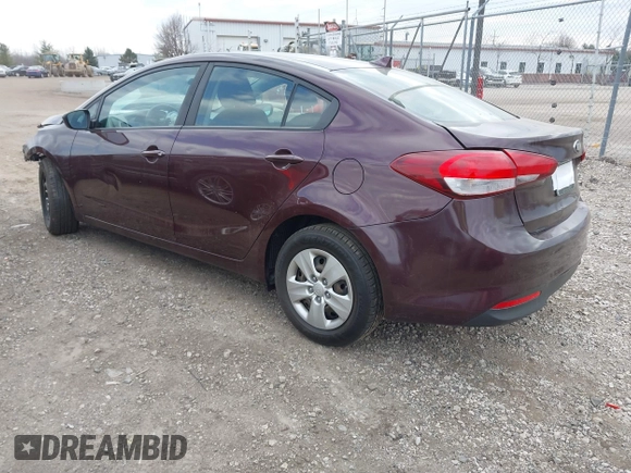 2017 Kia Forte LX with VIN 3KPFK4A75HE106261, listed as a IAAI auction lot 41830740 with 133,153 mi miles. Bid and sale history available at carsss.com. Image 3.
