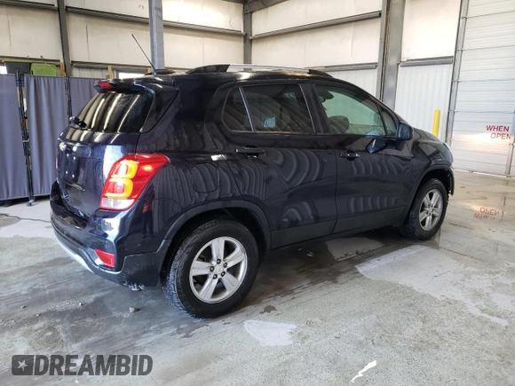 2022 Chevrolet Trax LT with VIN KL7CJPSM3NB534444, listed as a Copart auction lot 52376455 with 52,944 mi miles and Clean Title. Bid and sale history available at carsss.com. Image 3.