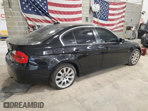 2007 BMW 3 Series 335i with VIN WBAVB73507PA87352, listed as a Copart auction lot 54055315 with 179,333 mi miles and Salvage title. Bid and sale history available at DreamBid. Image 3.