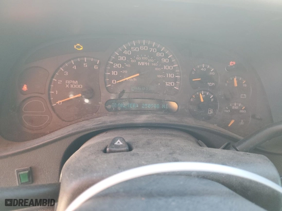 2003 Chevrolet Tahoe LT with VIN 1GNEC13TX3R248675, listed as a Copart auction lot 46735975 with 250,988 mi miles and Clean Title. Bid and sale history available at carsss.com. Image 9.