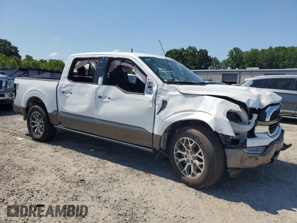 2023 Ford F-150 XL with VIN 1FTEW1C82PFB13340, listed as a Copart auction lot 55874744 with Not Provided miles and Salvage Title. Bid and sale history available at carsss.com. Image 4.