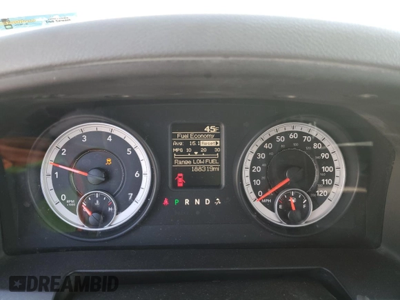 2013 Ram 1500 Tradesman with VIN 1C6RR7KP1DS614699, listed as a Copart auction lot 43827855 with 188,319 mi miles and Salvage Title. Bid and sale history available at carsss.com. Image 9.