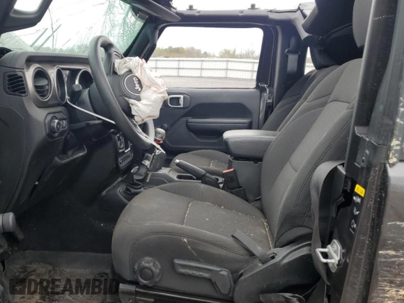 2020 Jeep Wrangler Sport S with VIN 1C4GJXAG4LW247149, listed as a Copart auction lot 51600935 with 49,648 mi miles and Salvage title. Bid and sale history available at DreamBid. Image 7.