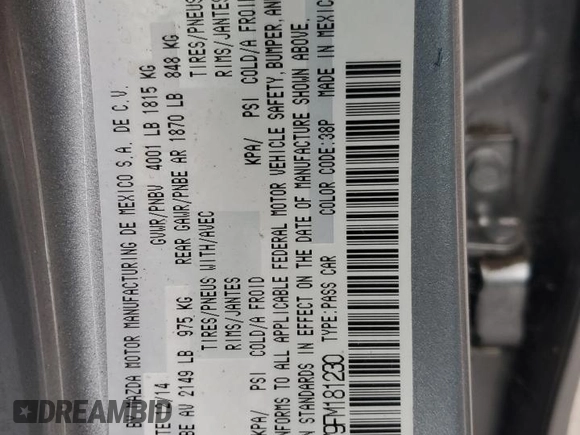 2015 Mazda 3 i Sport with VIN 3MZBM1K79FM181230, listed as a Copart auction lot 45651175 with 144,725 mi miles and Salvage Title. Bid and sale history available at DreamBid. Image 12.