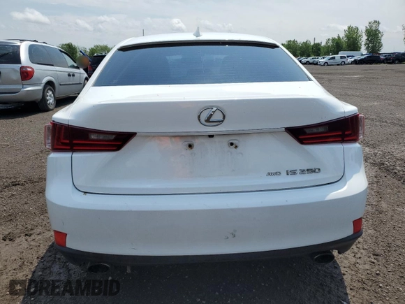 2014 Lexus IS 250 with VIN JTHCF1D27E5010658, listed as a Copart auction lot 60253565 with 246,675 mi miles and Salvage title. Bid and sale history available at DreamBid. Image 6.