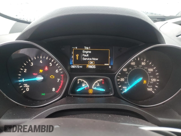 2017 Ford Escape SE with VIN 1FMCU0G96HUD36080, listed as a Copart auction lot 43079375 with 92,172 mi miles and Salvage Title. Bid and sale history available at carsss.com. Image 9.