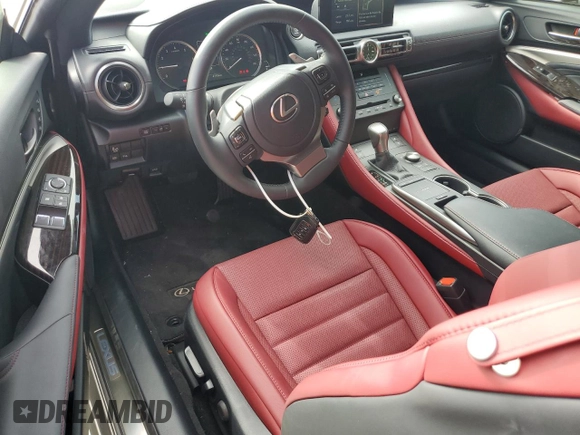 2024 Lexus RC with VIN JTHDA5BC2R5012782, listed as a Copart auction lot 77738584 with 4,192 mi miles and Salvage Title. Bid and sale history available at carsss.com. Image 8.