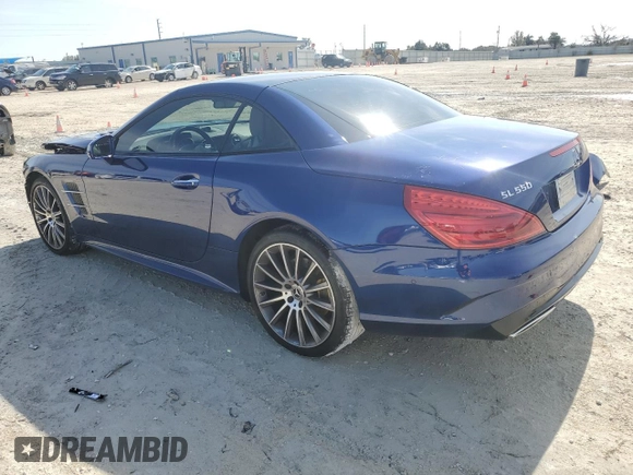 2018 Mercedes-Benz SL 550 with VIN WDDJK7DA0JF053716, listed as a Copart auction lot 38855434 with Not provided miles and . Bid and sale history available at DreamBid. Image 2.