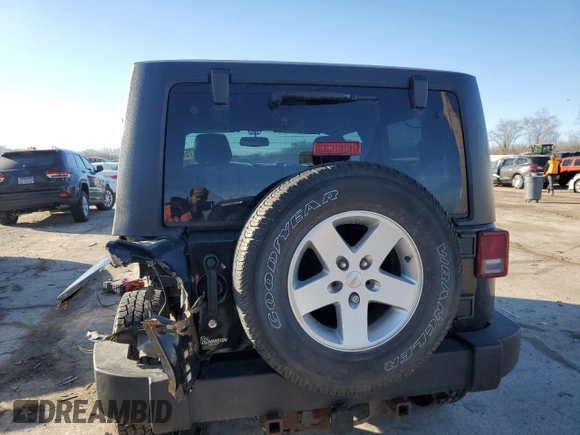 2013 Jeep Wrangler Sport with VIN 1C4AJWAG2DL699264, listed as a Copart auction lot 46889475 with 109,485 mi miles and Salvage Title. Bid and sale history available at carsss.com. Image 6.