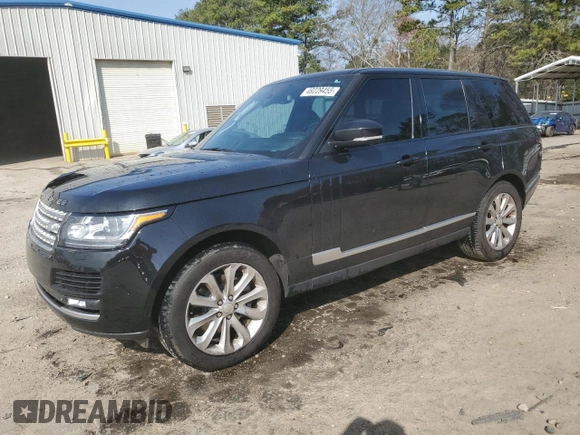 2015 Land Rover Range Rover HSE with VIN SALGS2VF9FA204602, listed as a Copart auction lot 49229455 with 97,940 mi miles and Salvage title. Bid and sale history available at DreamBid. Image 1.