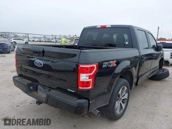 2020 Ford F-150 XL with VIN 1FTEW1CP7LKD07631, listed as a IAAI auction lot 41711165 with 101,608 mi miles. Bid and sale history available at carsss.com. Image 4.