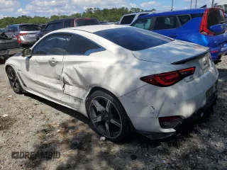 2020 Infiniti Q60 Red Sport 400 with VIN JN1FV7EL0LM460427, listed as a Copart auction lot 73353544 with 40,881 mi miles and Salvage title. Bid and sale history available at DreamBid. Image 2.