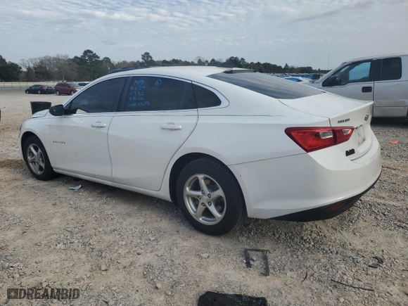 2017 Chevrolet Malibu LS with VIN 1G1ZB5STXHF291159, listed as a Copart auction lot 47780685 with 54,983 mi miles and Salvage Title. Bid and sale history available at carsss.com. Image 2.