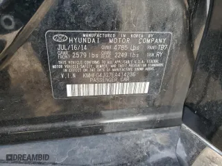 2014 Hyundai Azera with VIN KMHFG4JG7EA414236, listed as a Copart auction lot 71658544 with 143,404 mi miles and Salvage Title. Bid and sale history available at carsss.com. Image 12.