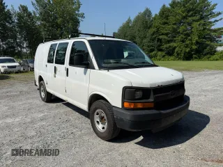 2009 Chevrolet Express Cargo with VIN 1GCGG25C591165137, listed as a Copart auction lot 65557675 with 111,402 mi miles and Clean title. Bid and sale history available at DreamBid. Image 1.