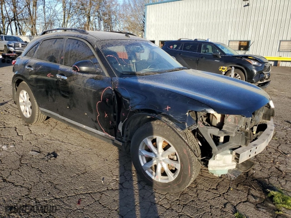 2006 Infiniti FX35 with VIN JNRAS08W06X206751, listed as a Copart auction lot 87724805 with 178,454 mi miles and Salvage Title. Bid and sale history available at carsss.com. Image 4.
