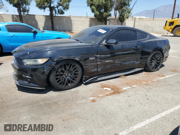 2016 Ford Mustang GT with VIN 1FA6P8CF7G5268244, listed as a Copart auction lot 63644305 with 81,707 mi miles and Salvage title. Bid and sale history available at DreamBid. Image 1.