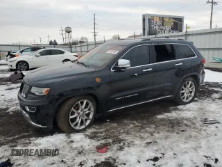 2014 Jeep Grand Cherokee Summit с VIN 1C4RJFJG0EC140770, выставлен на аукционе Copart как лот 88730795 с пробегом Не указан миль и Списание • Salvage title. История ставок и продаж доступна на DreamBid. Изображение 1.