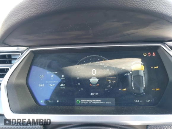 2014 Tesla Model S 60 with VIN 5YJSA1H1XEFP36008, listed as a IAAI auction lot 41287240 with 48,171 mi miles and . Bid and sale history available at DreamBid. Image 18.