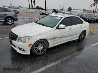 2009 Mercedes-Benz C-Class 3.0L Sport with VIN WDDGF54X19R053869, listed as a Copart auction lot 47818665 with 158,588 mi miles and Salvage Title. Bid and sale history available at carsss.com. Image 1.