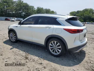 2019 Infiniti QX50 Essential with VIN 3PCAJ5M3XKF117589, listed as a Copart auction lot 58156705 with 59,554 mi miles and Salvage title. Bid and sale history available at DreamBid. Image 2.