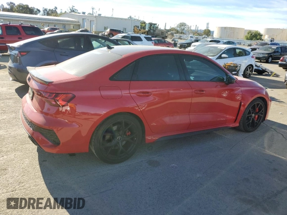 2023 Audi RS 3 z VIN WUAG4DGY9PA909612, wystawiony jako Copart lot #41700735 z przebiegiem 22 370 mil mil oraz Szkoda całkowita • Salvage title. Historia ofert i sprzedaży dostępna na DreamBid. Obrazek 3.