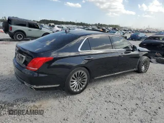 2018 Genesis G90 5.0L Ultimate with VIN KMHG54JH1JU043991, listed as a Copart auction lot 77817624 with 79,313 mi miles and Salvage Title. Bid and sale history available at carsss.com. Image 3.