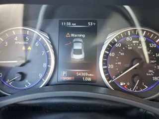 2018 Infiniti Q60 Luxe with VIN JN1EV7EL1JM393040, listed as a Copart auction lot 45486185 with 54,369 mi miles and Salvage Title. Bid and sale history available at DreamBid. Image 9.