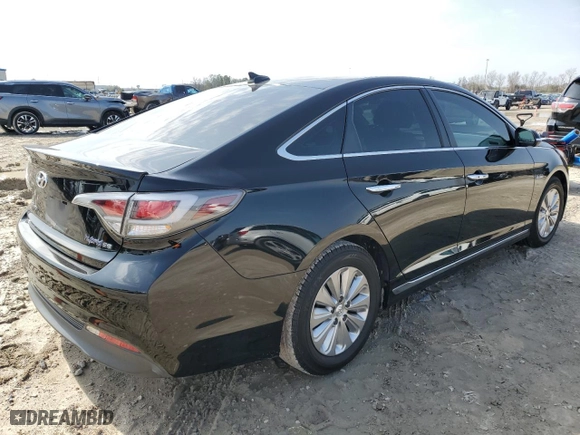 2017 Hyundai Sonata Hybrid SE with VIN KMHE24L14HA060375, listed as a Copart auction lot 45228695 with 138,232 mi miles and Salvage Title. Bid and sale history available at carsss.com. Image 3.