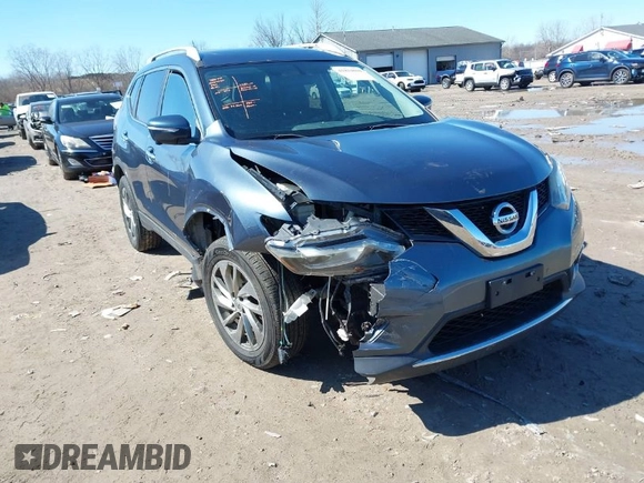 2014 Nissan Rogue S with VIN 5N1AT2MV1EC820635, listed as a IAAI auction lot 41814010 with 168,926 mi miles. Bid and sale history available at carsss.com. Image 1.