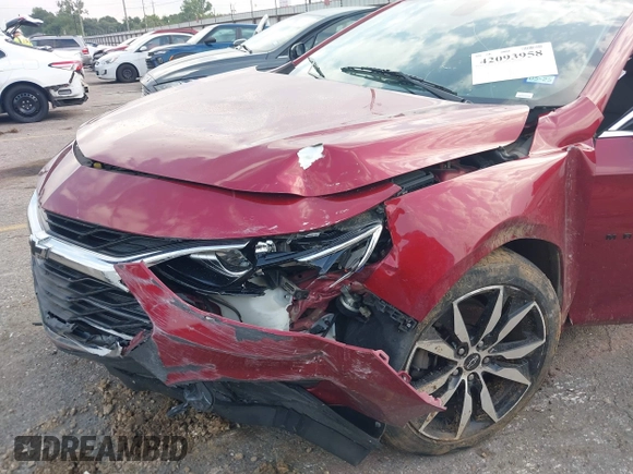 2020 Chevrolet Malibu RS with VIN 1G1ZG5ST0LF063858, listed as a IAAI auction lot 42093958 with Not Provided miles and . Bid and sale history available at DreamBid. Image 6.