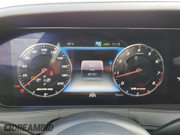 2018 Mercedes-Benz S 63 AMG with VIN WDDUG8JB6JA356529, listed as a Copart auction lot 42340515 with 40,131 mi miles and Salvage Title. Bid and sale history available at DreamBid. Image 9.