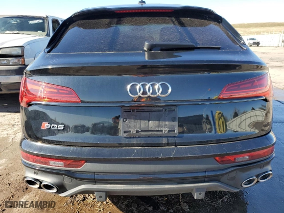 2023 Audi SQ5 Sportback Premium Plus with VIN WA124AFY2P2197553, listed as a Copart auction lot 48700114 with 10,121 mi miles. Bid and sale history available at carsss.com. Image 6.