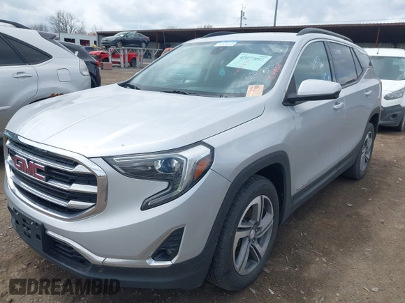 2020 GMC Terrain SLT with VIN 3GKALVEV5LL268423, listed as a IAAI auction lot 42077892 with 104,735 mi miles and . Bid and sale history available at DreamBid. Image 2.