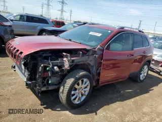 2017 Jeep Cherokee Limited with VIN 1C4PJMDS4HW557159, listed as a Copart auction lot 53480135 with 116,452 mi miles and Salvage title. Bid and sale history available at DreamBid. Image 1.