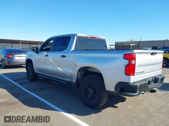 2020 Chevrolet Silverado 1500 Custom Trail Boss with VIN 3GCPYCEF7LG435281, listed as a IAAI auction lot 41755690 with 128,927 mi miles and . Bid and sale history available at DreamBid. Image 3.