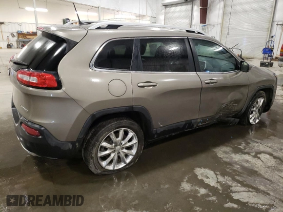 2017 Jeep Cherokee Limited with VIN 1C4PJLDS2HW662518, listed as a Copart auction lot 46896275 with 75,112 mi miles and Salvage title. Bid and sale history available at DreamBid. Image 3.