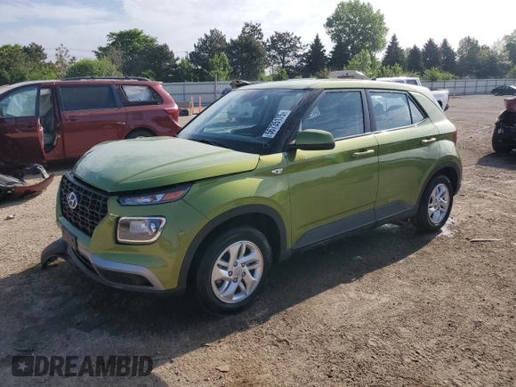 2022 Hyundai Venue SE with VIN KMHRB8A3XNU198154, listed as a Copart auction lot 56735175 with 23,835 mi miles and Salvage title. Bid and sale history available at DreamBid. Image 1.