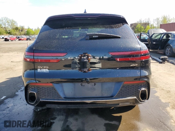 2023 Genesis GV70 2.5T with VIN KMUMADTB5PU085517, listed as a Copart auction lot 54619105 with 38,831 mi miles and Salvage title. Bid and sale history available at DreamBid. Image 6.