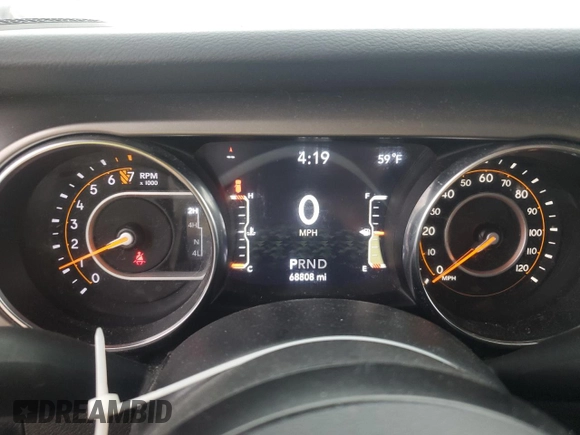 2020 Jeep Wrangler Unlimited Sport с VIN 1C4HJXDG1LW206543, выставлен на аукционе Copart как лот 55635105 с пробегом 68 808 миль миль и Списание • Salvage title. История ставок и продаж доступна на DreamBid. Изображение 9.