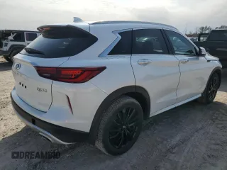 2023 Infiniti QX50 Luxe with VIN 3PCAJ5BA2PF103582, listed as a Copart auction lot 45299565 with 22,901 mi miles and Salvage title. Bid and sale history available at DreamBid. Image 3.