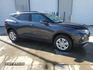 2022 Chevrolet Blazer LT with VIN 3GNKBCR45NS215410, listed as a Copart auction lot 57513545 with 19,542 mi miles and Salvage title. Bid and sale history available at DreamBid. Image 4.