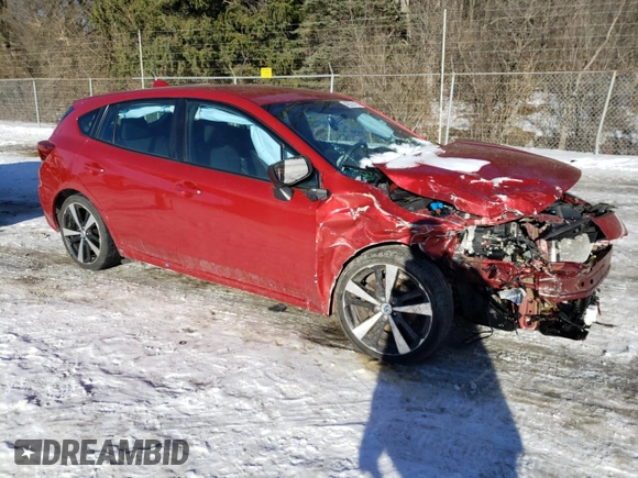 2017 Subaru Impreza Special Sports with VIN 4S3GTAK66H1725802, listed as a Copart auction lot 42935115 with 50,588 mi miles and Salvage title. Bid and sale history available at DreamBid. Image 4.