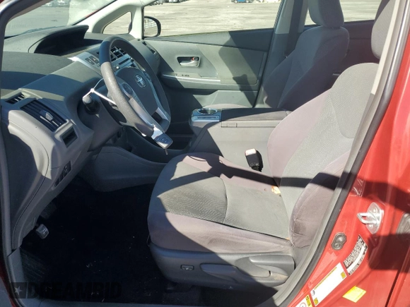 2013 Toyota Prius Two with VIN JTDZN3EU9D3201308, listed as a Copart auction lot 68709444 with 47,908 mi miles and Salvage Title. Bid and sale history available at carsss.com. Image 7.