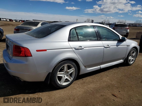2005 Acura TL with VIN 19UUA66225A801803, listed as a Copart auction lot 49325355 with 208,894 mi miles and Salvage Title. Bid and sale history available at carsss.com. Image 3.
