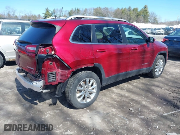 2015 Jeep Cherokee Limited with VIN 1C4PJMDS5FW588241, listed as a IAAI auction lot 42093045 with 54,927 mi miles and . Bid and sale history available at DreamBid. Image 4.