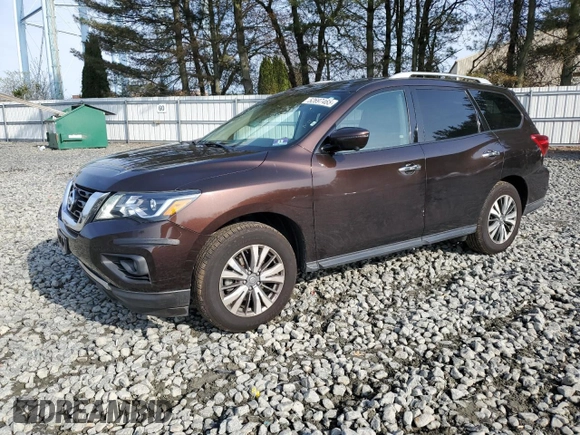 2019 Nissan Pathfinder SL with VIN 5N1DR2MM3KC611962, listed as a Copart auction lot 52697465 with 53,768 mi miles and Salvage Title. Bid and sale history available at carsss.com. Image 1.