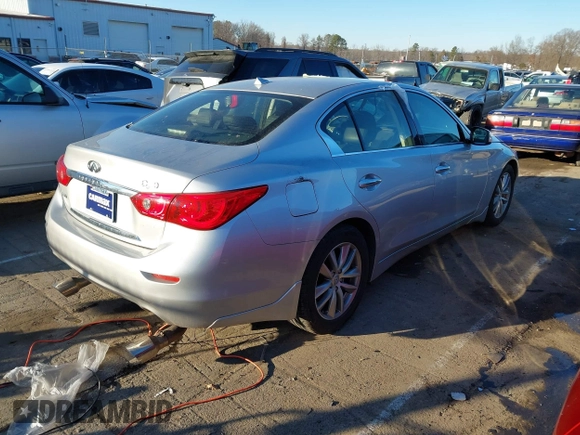 2017 Infiniti Q50 Premium with VIN JN1EV7AR7HM832424, listed as a IAAI auction lot 41372421 with 65,140 mi miles and . Bid and sale history available at DreamBid. Image 4.