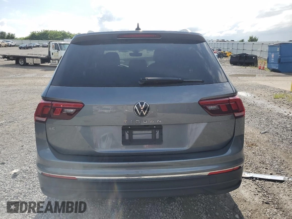 2023 Volkswagen Tiguan SE with VIN 3VVNB7AX5PM066685, listed as a Copart auction lot 61193465 with 44,816 mi miles and Salvage title. Bid and sale history available at DreamBid. Image 6.